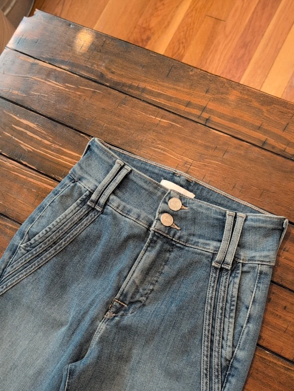 Frame Double Stitch Flare Jeans Merced
